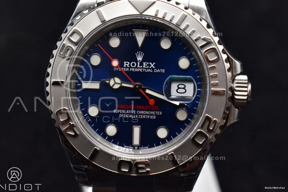 126622 Bracelet Steel EasyCare Blue 1:1 Yacht-Master 1210 on 904L VS VSF Edition Dial Best SS 0324